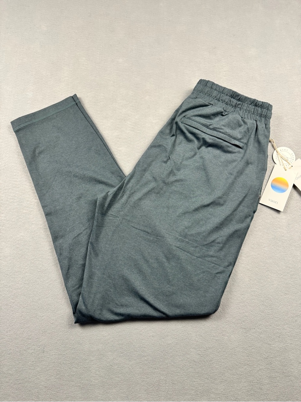 Vuori Dream Knit Straight Leg Pants Mens Size XL Spruce Heather Comfort NWT